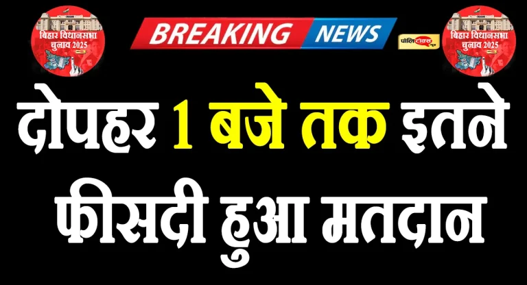 बिहार में दोपहर 1 बजे तक इतने फीसदी हुआ मतदान, सबसे ज्यादा इस जिले में हो रही वोटिंग, ये जिला पिछड़ा