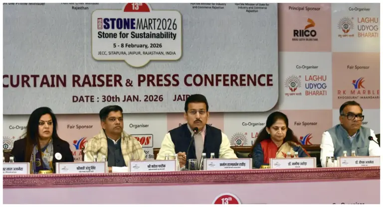 जयपुर में 5 फरवरी से सजेगा ‘इंडिया स्टोनमार्ट’, पत्थर उद्योग को मिलेगी नई रफ्तार