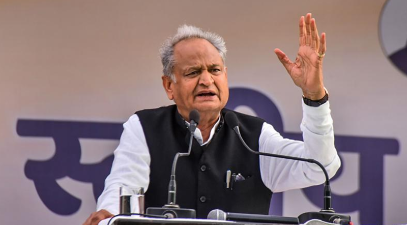ashok gehlot target rajasthan bhajanlal goverment on sir